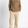 Vince Double - Knit Cotton - Blend Piqué Shirt Jacket in Highlands