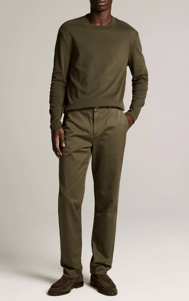 Vince Peached-Face Cotton Jersey Long-Sleeve T-Shirt in Night Leaf