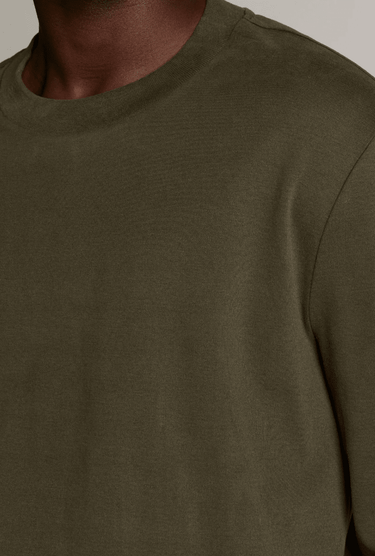 Vince Peached-Face Cotton Jersey Long-Sleeve T-Shirt in Night Leaf