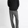 Vince Shaker Wool - Cashmere Shawl - Collar Sweater in Black