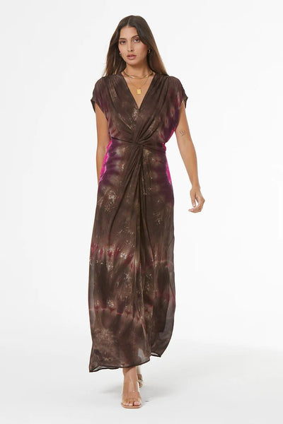 young fabulous and broke dress Helena Dress // CLAY Solar Flare WASH CLAY / Solar Flare WASH / S