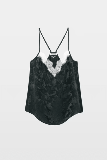 Zadig & Voltaire Cespa Silk Camisole in Gloom