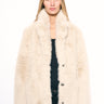 Zadig & Voltaire Fleur Faux Fur Coat in Ecru