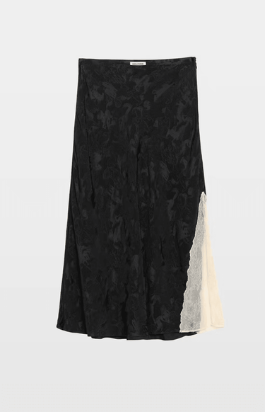 Zadig & Voltaire Jayla Silk Skirt in Gloom