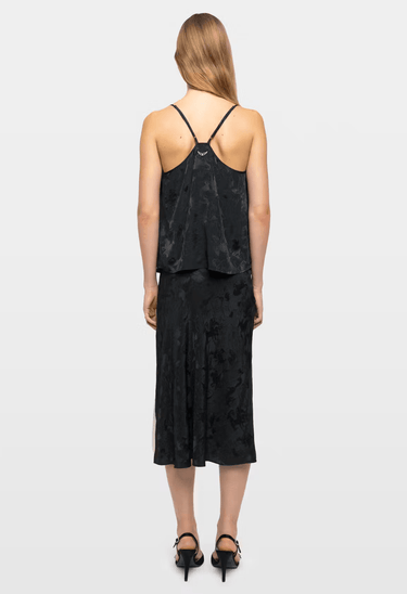 Zadig & Voltaire Jayla Silk Skirt in Gloom