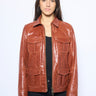 Zadig & Voltaire Lienna Leather Jacket in Burn