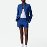 Zadig & Voltaire Please Linen Shorts in Deep Sea - Estilo Boutique