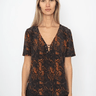 Zadig & Voltaire Terzo Python Top in Black