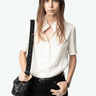 Zadig & Voltaire Topher Satin Top in Flake