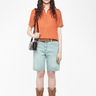 Zadig Voltaire Topher Satin Top in Sienna