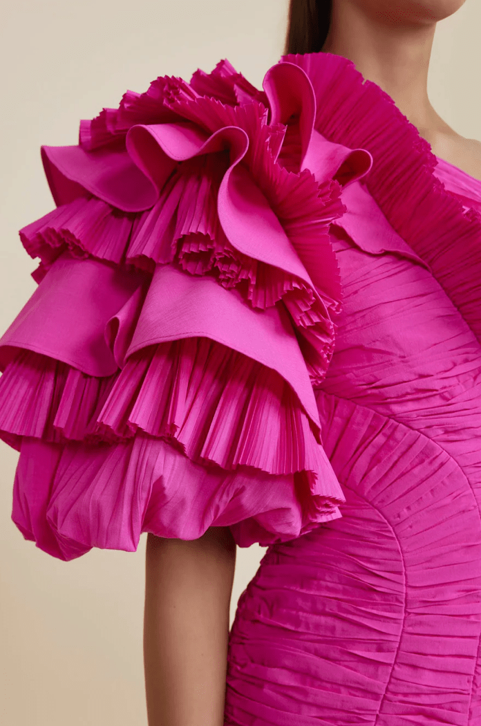 Acler Ascot Mini Dress in Electric Pink - Estilo Boutique