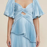 Acler Bassett Mini Dress in Celeste Blue - Estilo Boutique
