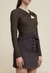 Acler Hawkin Skirt in Dark Mocha - Estilo Boutique