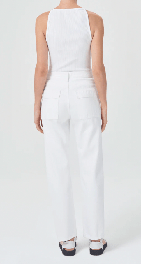 Agolde Cooper Cargo Pants in Milkshake