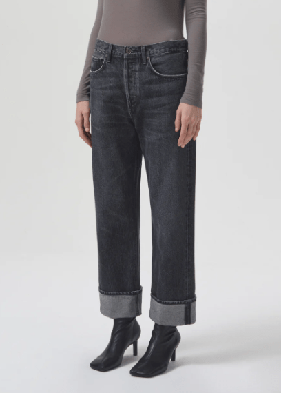 Agolde Fran Low Slung Straight Jean in Ditch - Estilo Boutique