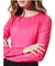 Alice & Olivia Delanie Embellished Long Sleeve in Wild Pink - Estilo Boutique