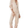 Alice + Olivia Levi Front Zip Jumpsuit in Almond - Estilo Boutique