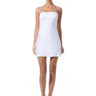 Alice + Olivia Sutton Crystal Strap Mini Dress in White - Estilo Boutique