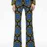 Alice + Olivia Teeny Fit Flare Bootcut Pant in Regal Romance Sapphire - Estilo Boutique