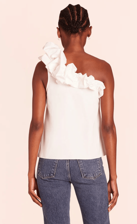 Amanda Uprichard Hermosa Top in White - Estilo Boutique
