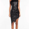 Amanda Uprichard Kieran Dress in Sequin Black - Estilo Boutique