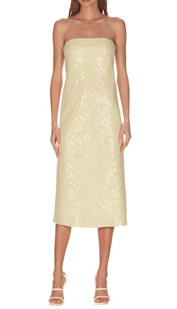 Amanda Uprichard Shiran Dress in Sunnyside Sequin - Estilo Boutique