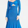 Amur Jena Knit Skirt in Navy/Canal Blue - Estilo Boutique