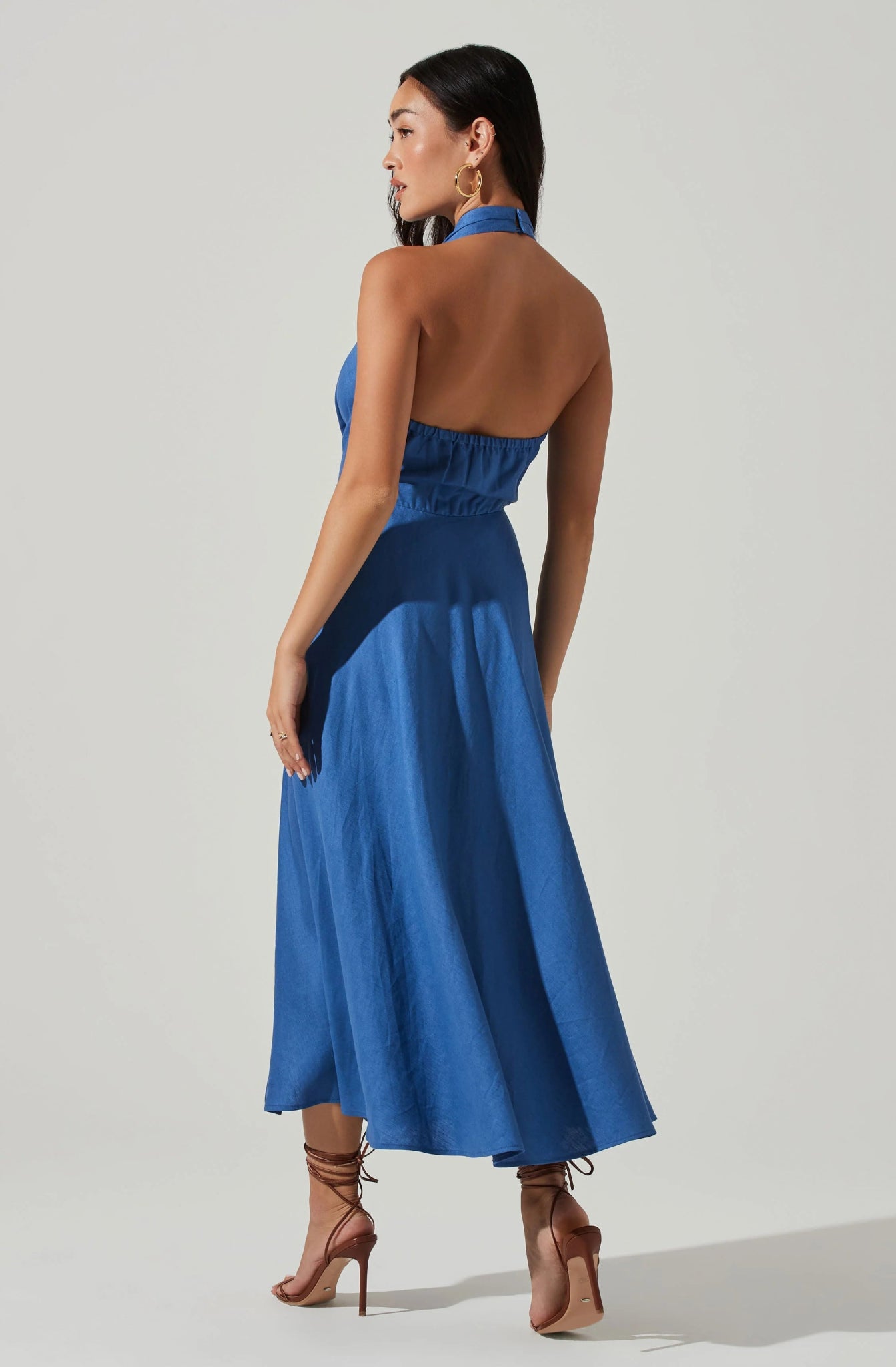 ASTR Keava Dress in Blue - Estilo Boutique