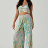 ASTR Savine Pants in Green Swirl - Estilo Boutique