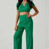 ASTR Sayla Wide Leg Pants in Green - Estilo Boutique