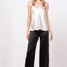 Avenue Montaigne Alex Satin Pant in Black - Estilo Boutique