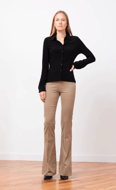Avenue Montaigne Bellini Corduroy Pant in Khaki - Estilo Boutique