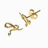 Awe Inspired Snake Stud Earrings in 14k Yellow Gold Vermeil - Estilo Boutique