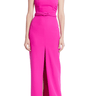 Badgley Mischa Strapless Column Gown with Knotted Belt in Pink - Estilo Boutique