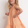 Bella Dahl Girl Frayed Ruffle Dress in Mesa Sunrise - Estilo Boutique