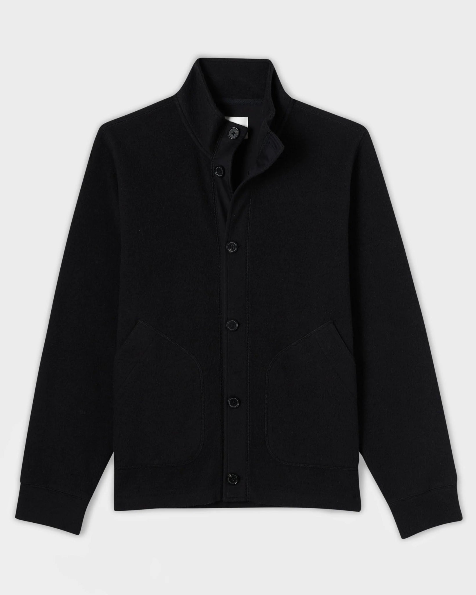 Billy Reid Fleece Jacket in Black - Estilo Boutique