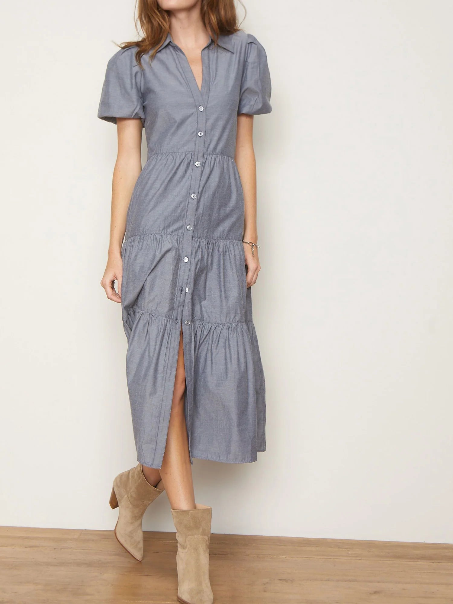 Brochu Walker Havana Dress in Washed Slate - Estilo Boutique