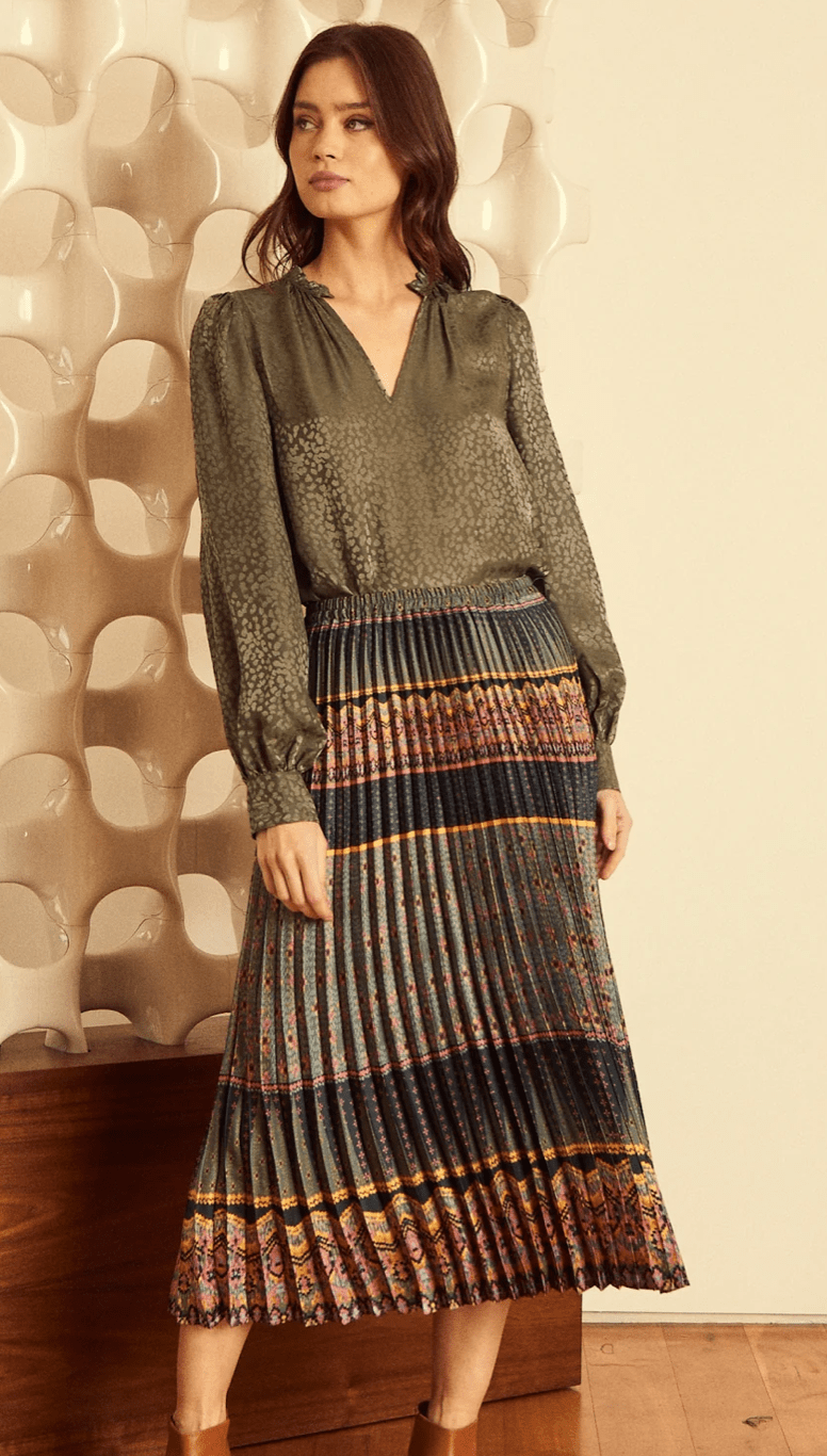 Caballero Collections Mia Skirt in Woodland - Estilo Boutique