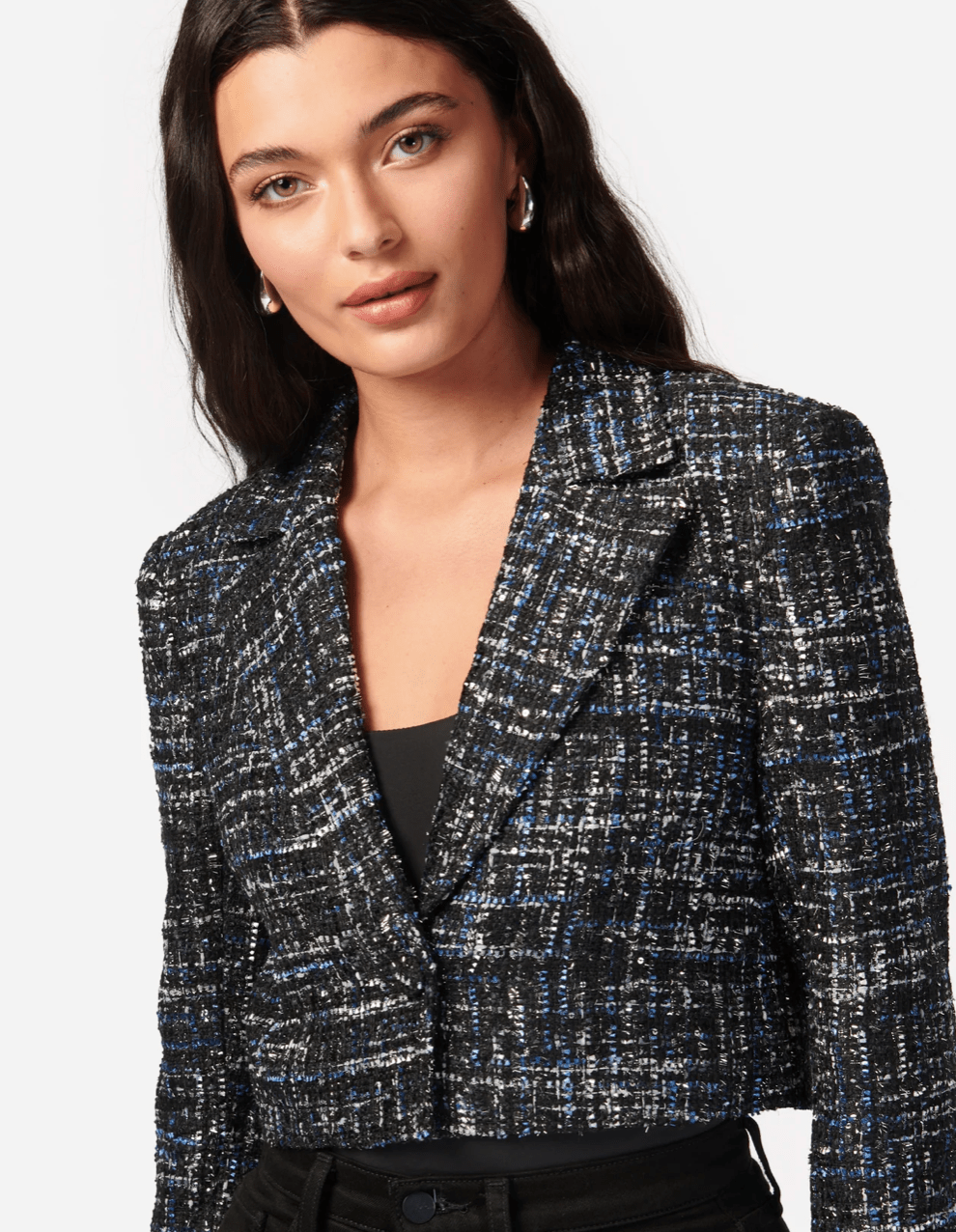 Cami NYC Ash Tweed Jacket in Navy Tweed - Estilo Boutique