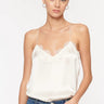 Cami NYC Racer Charmeuse Cami White - Estilo Boutique