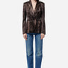 Cami Zana Blazer in Gray Snake - Estilo Boutique