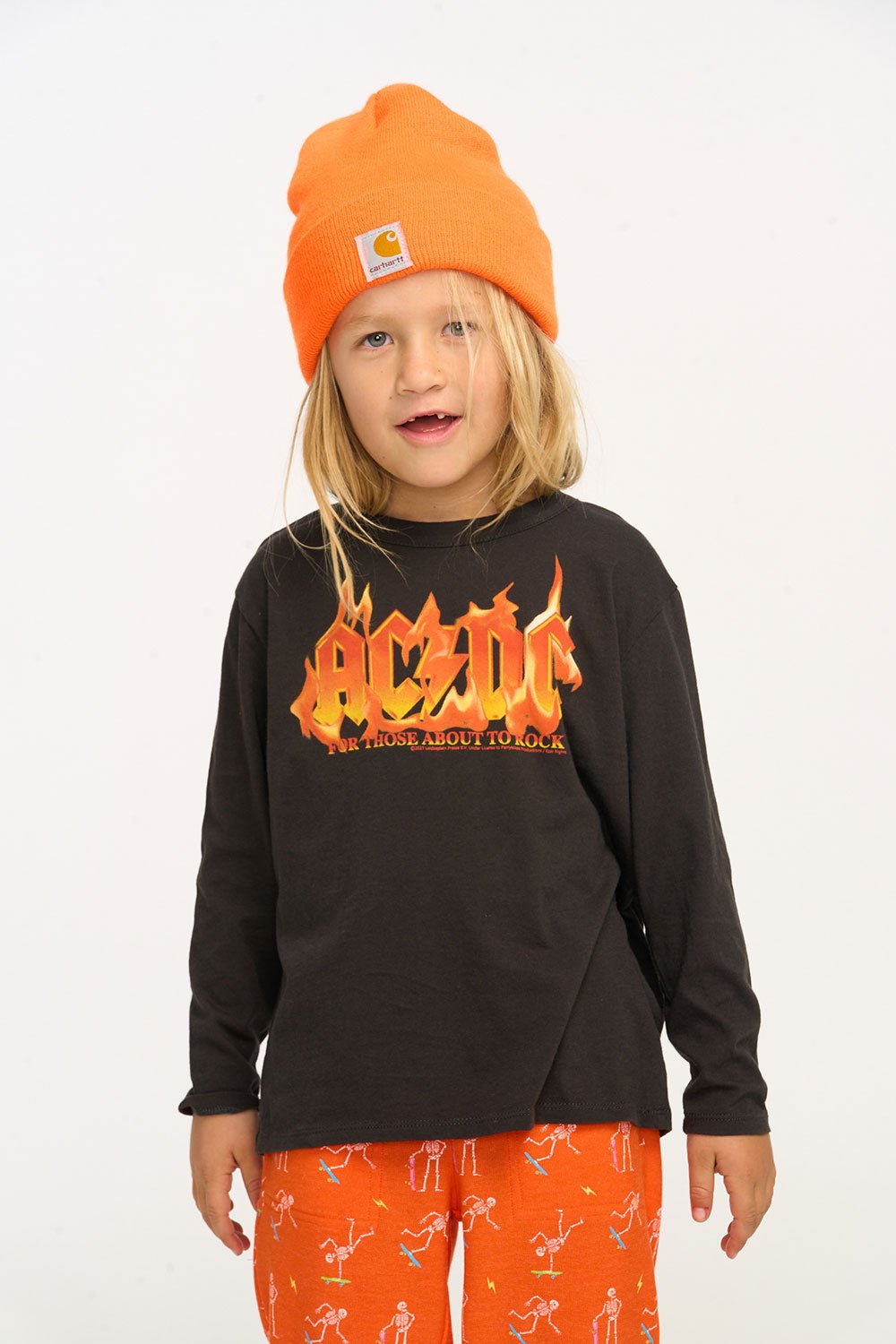 Chaser AC/DC For Those About To Rock Tee in Vintage Black - Estilo Boutique