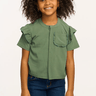 Chaser Anise Ruffle Top in Dark Forest - Estilo Boutique