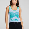 Chaser Beauty & Grace Tank Top in Blue Grotto - Estilo Boutique