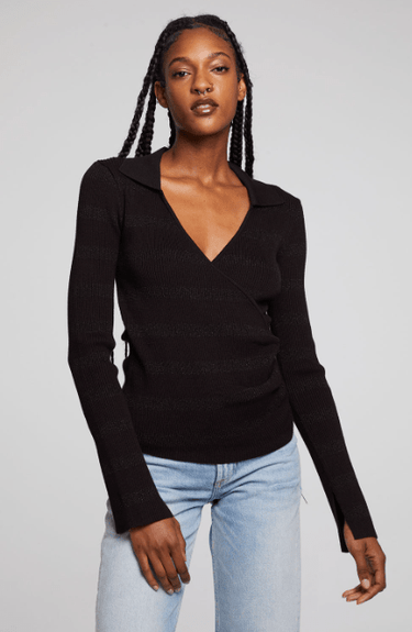 Chaser Harper Long Sleeve Top in Fillmore Stripe - Estilo Boutique