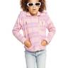 Chaser Kids Moto Jacket in Cotton Candy Plaid - Estilo Boutique