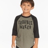 Chaser Kids Trouble Maker Jersey Top in Safari - Estilo Boutique
