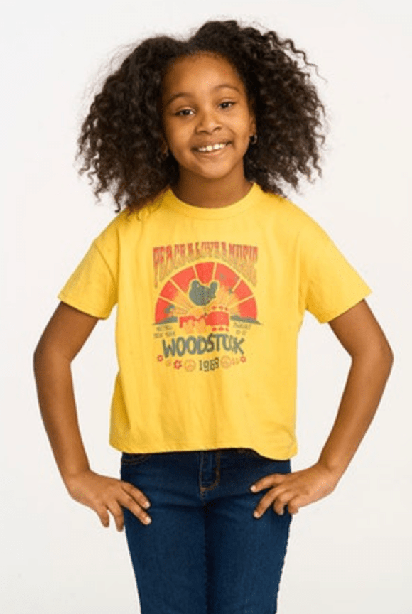 Chaser Kids Woodstock Peach & Love & Music T-Shirt - Estilo Boutique