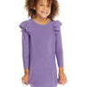 Chaser Long Sleeve Shirttail Dress in Veronica Purple - Estilo Boutique