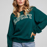 Chaser Lucky Long Sleeve Tee in Bluegrass Green - Estilo Boutique